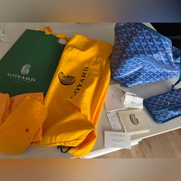 GOYARD ST LOUIS PM BAG BLUE - Picture 9 of 10